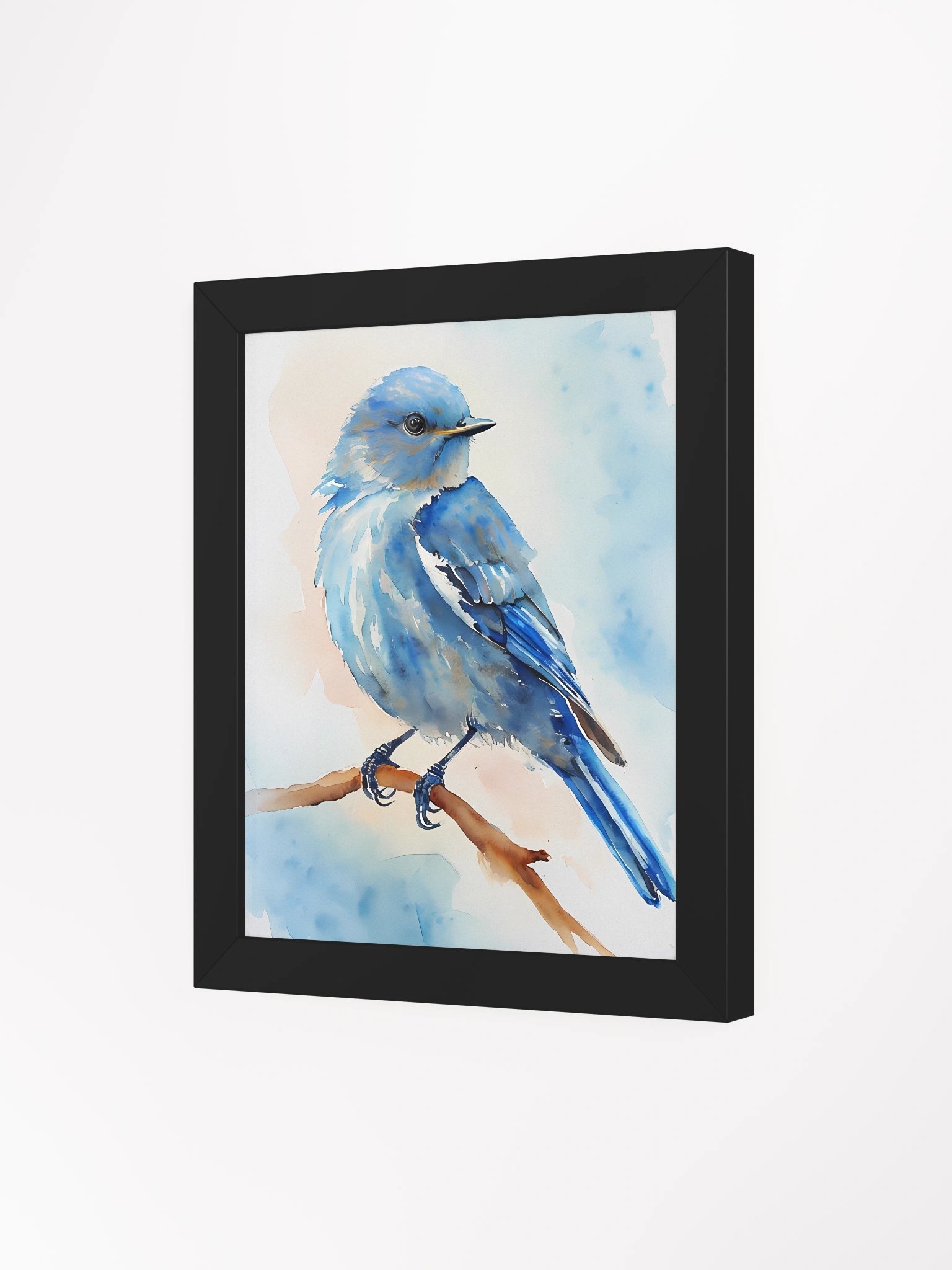 Blue Bird Watercolor Framed Poster product image (4)