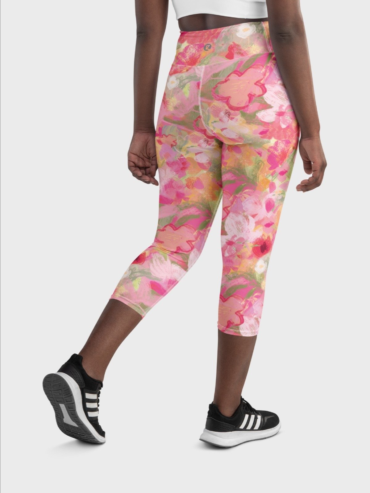Capri Leggings "Sweet Pastel Florals of Spring" Printed product image (7)