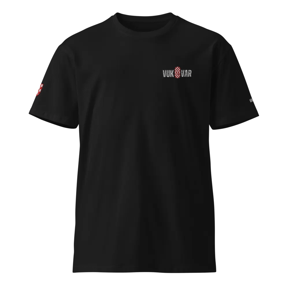 VUKOVAR Shield Distressed Ušivani Logotipi T-Shirt product image (2)