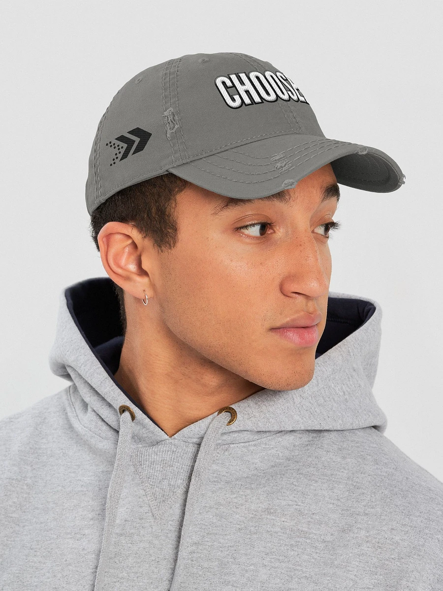 hey, Chooser Distressed Dad Hat by One Choice Magazine product image (3)