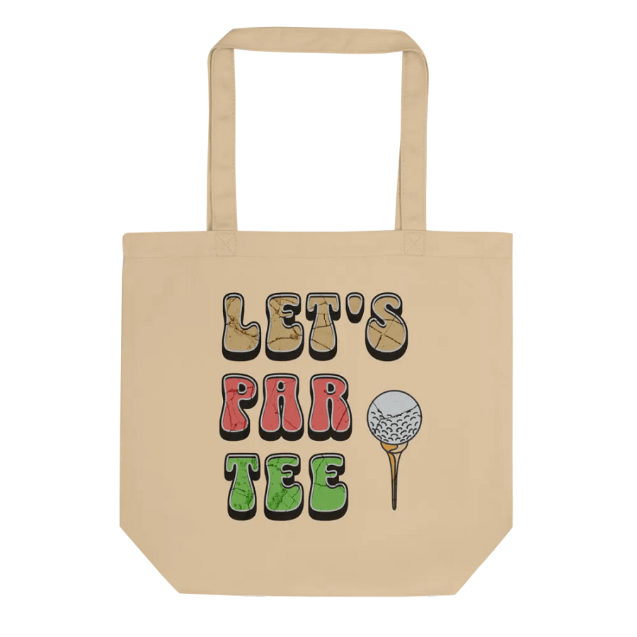 Lets Par Tee Golf Cracked Tote Bag product image (1)