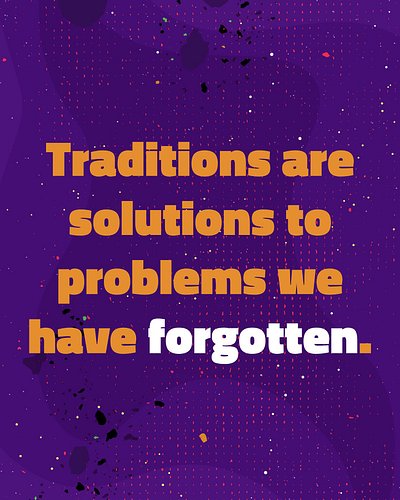 We don’t always know why we do what we do. But someone before us did, and it worked. ✨
Some things aren’t just habits. They’r...