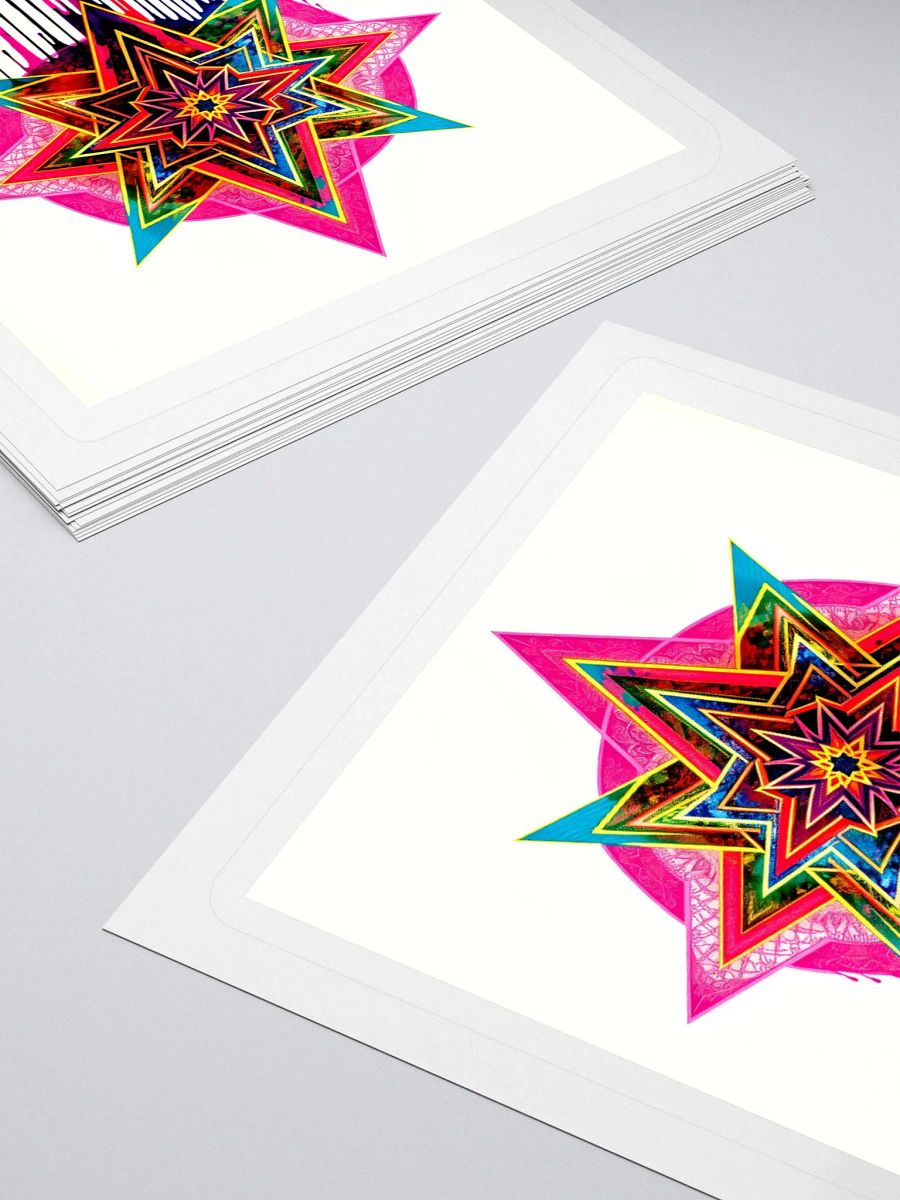 Cosmic Starburst Kiss Cut Stickers product image (11)