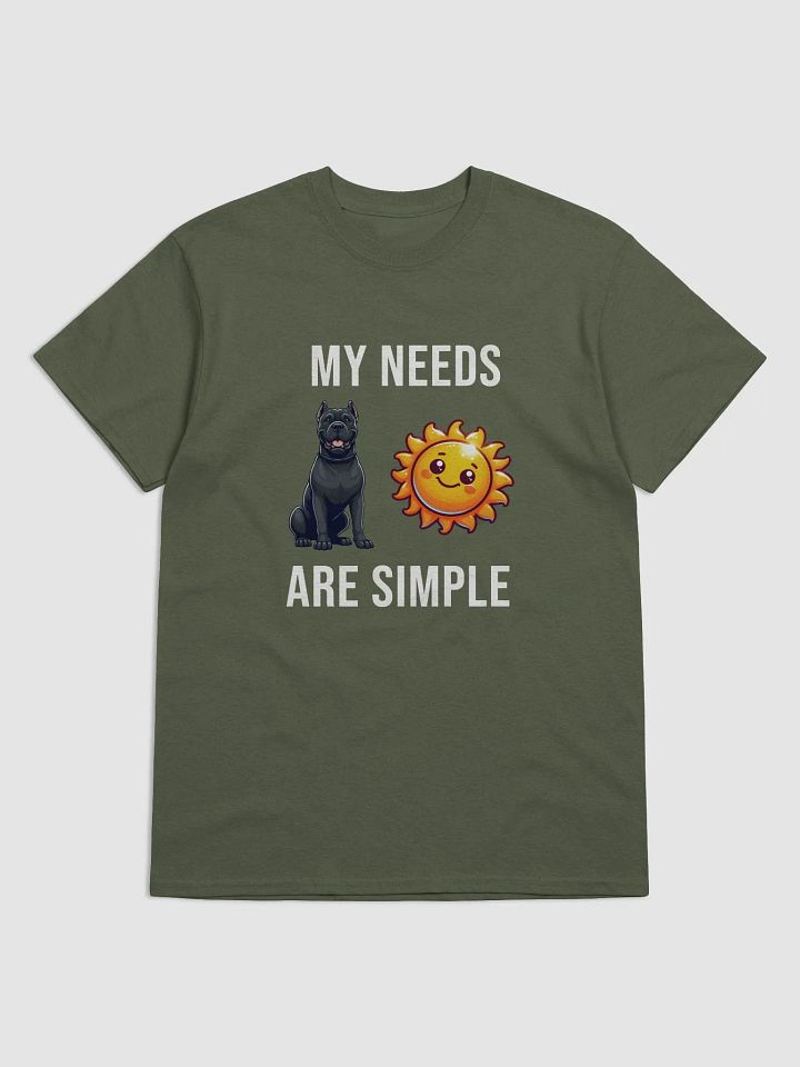My Needs Are Simple - Cane Corso and Sun T-Shirt product image (25)