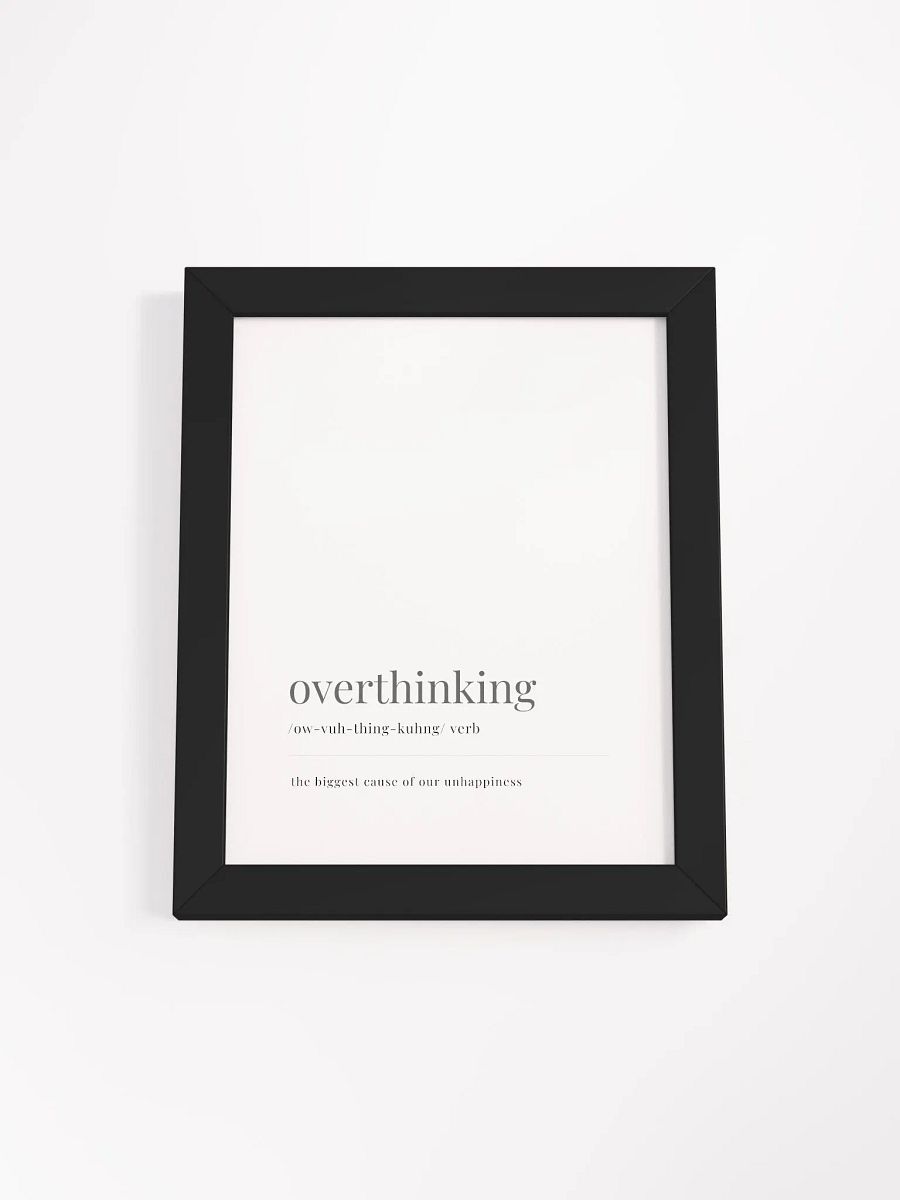 Overthinking Definition Framed Print product image (1)