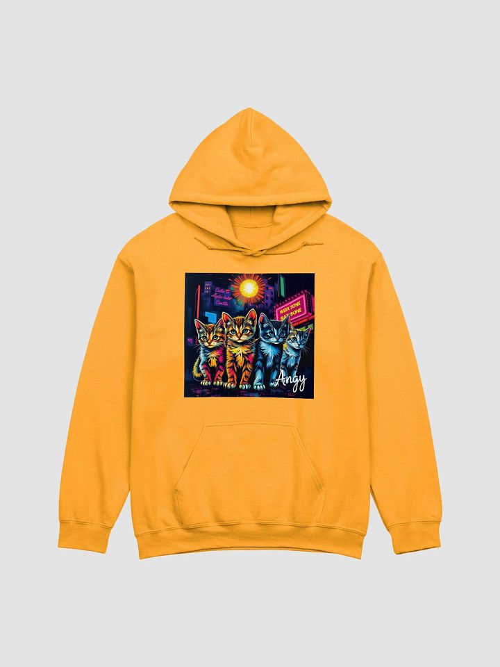 Neon City Cats Classic Hoodie product image (1)