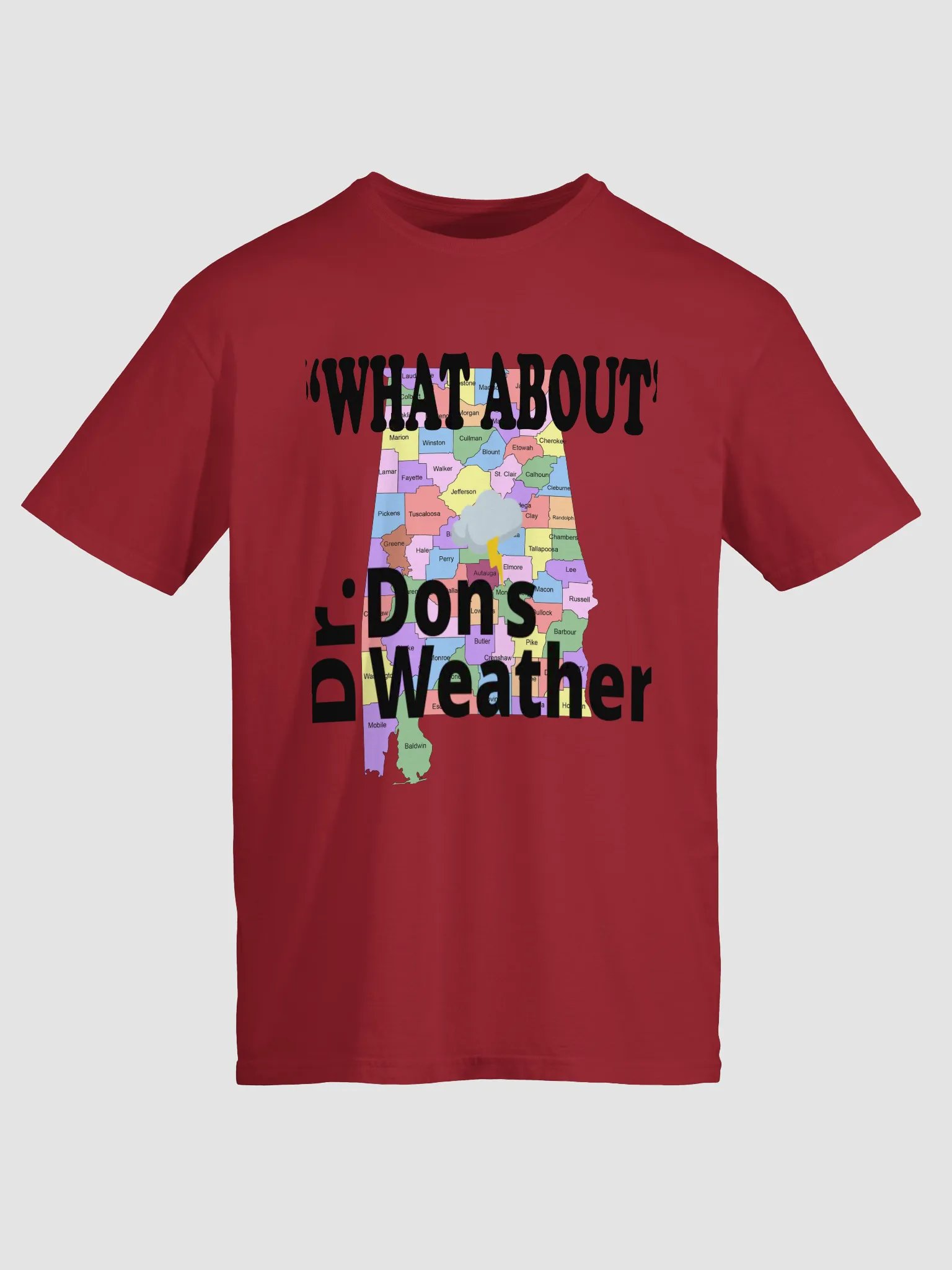 Alabama "WHAT ABOUT" T-Shirt BLK Print product image (5)