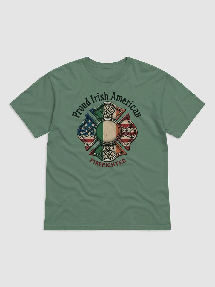 Proud Irish American Firefighter T-Shirt product image (2)