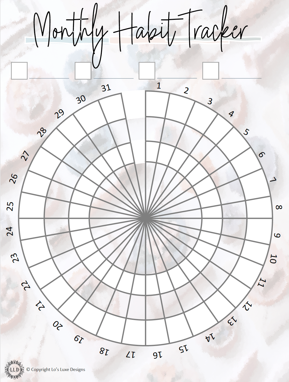 Vintage Inspired - Habit Tracker Bundle - 8.5x11 Printable product image (1)