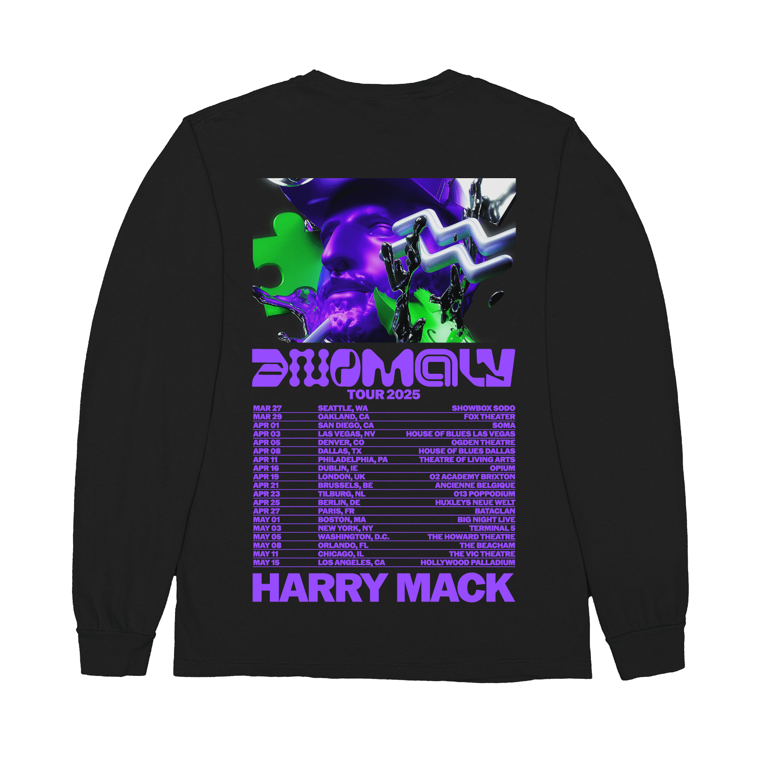 Anomaly Tour 2025 Black Crewneck product image (2)