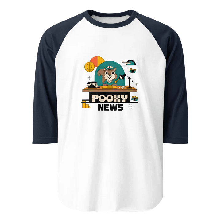 Pooky News ¾ Sleeve Raglan Tee product image (1)