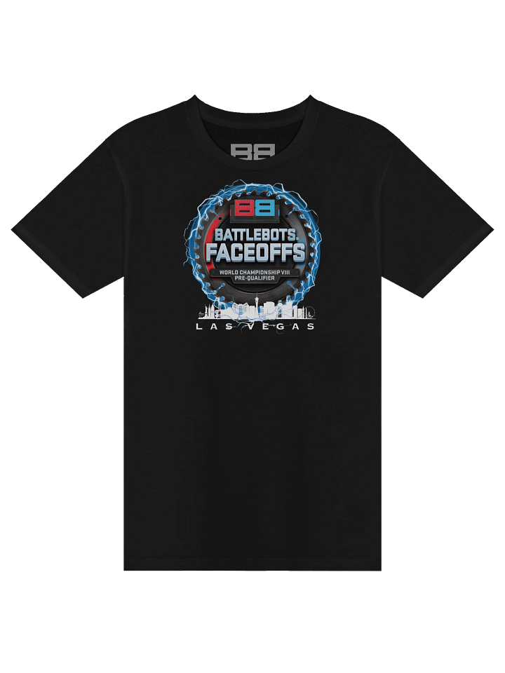 BattleBots "Super Charged" FaceOffs Tee - Las Vegas (Blue) - Official BattleBots Gear! product image (1)