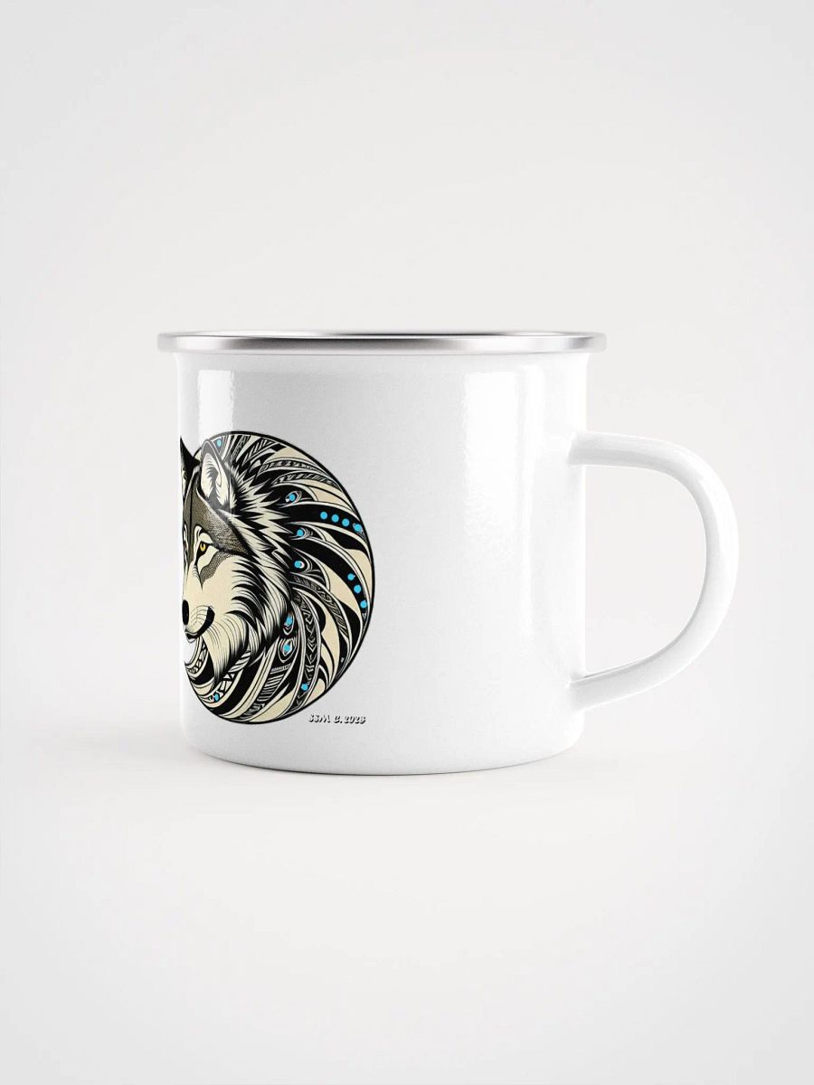 Timber Wolf Enamel Mug product image (1)