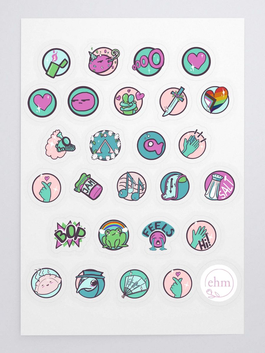 Emote Sticker Sheet (2024 Version) product image (3)