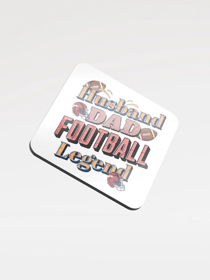 Husband Dad Football Legend Cork Coaster Set product image (1)
