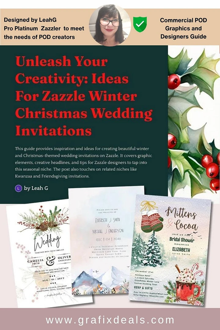 Winter Wedding Niche Guide for Zazzle Creators product image (1)