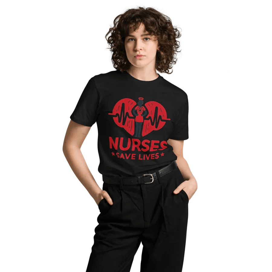 Heartbeat Hero Nurse T-Shirt product image (10)