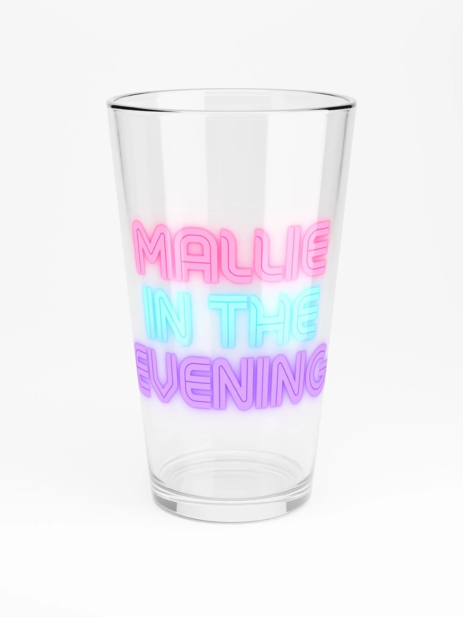 MALLIEEE IN THE EVENING PINT GLASS product image (3)