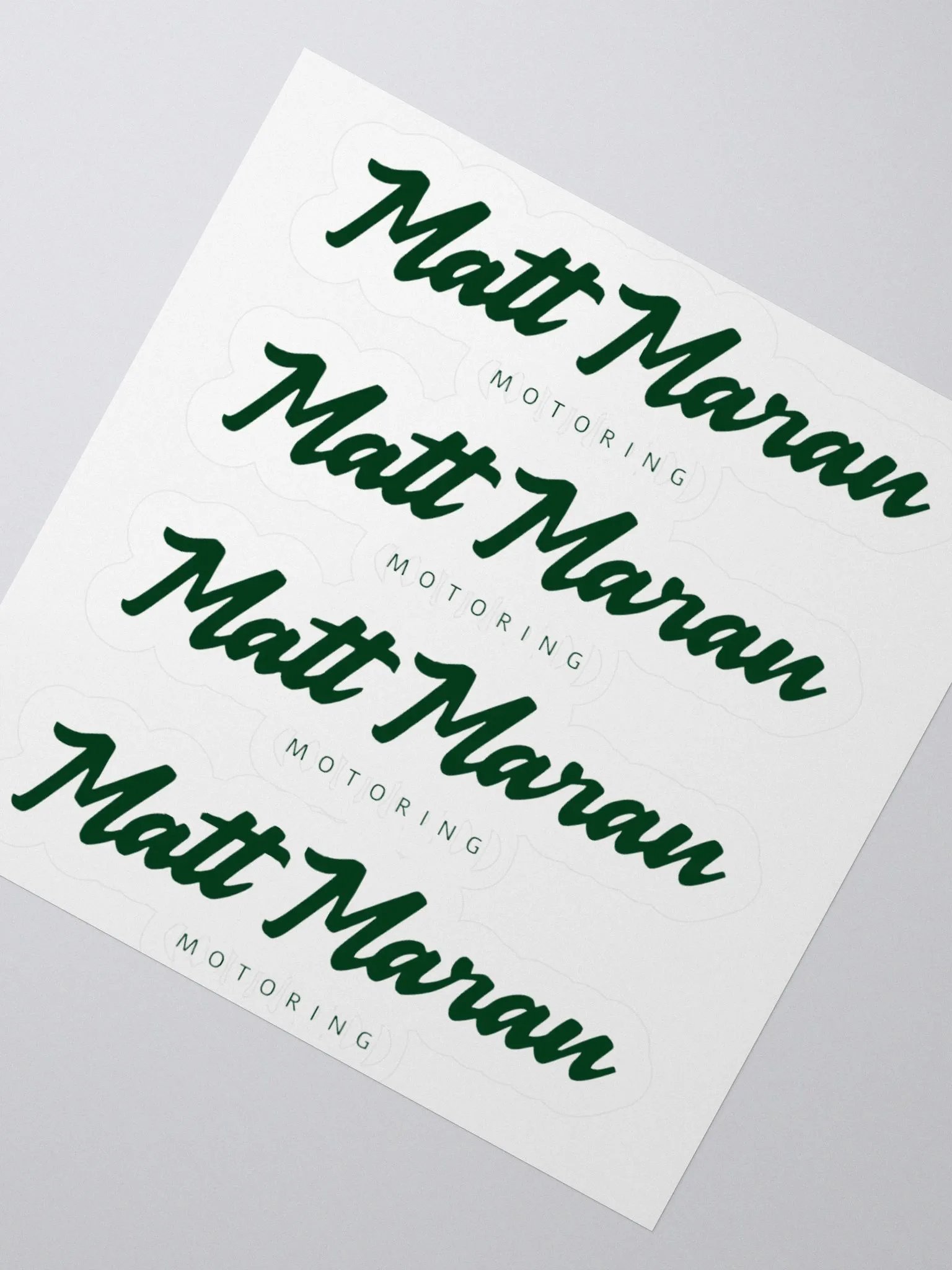 Matt Maran Motoring logo sticker product image (5)