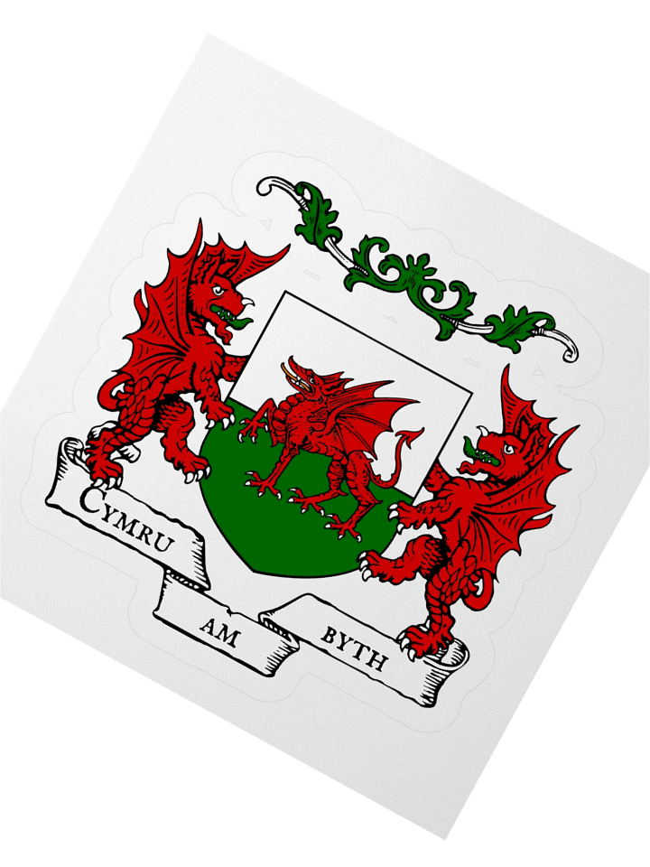 Cymru am Byth Kiss Cut Sticker product image (2)