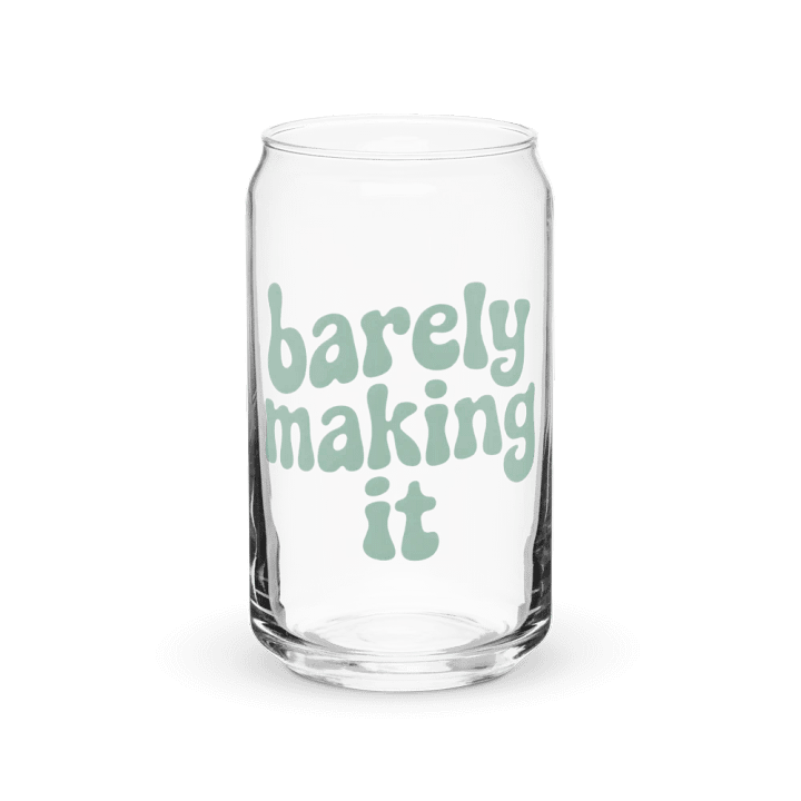 Barely Making It Can-Shaped Glass product image (1)