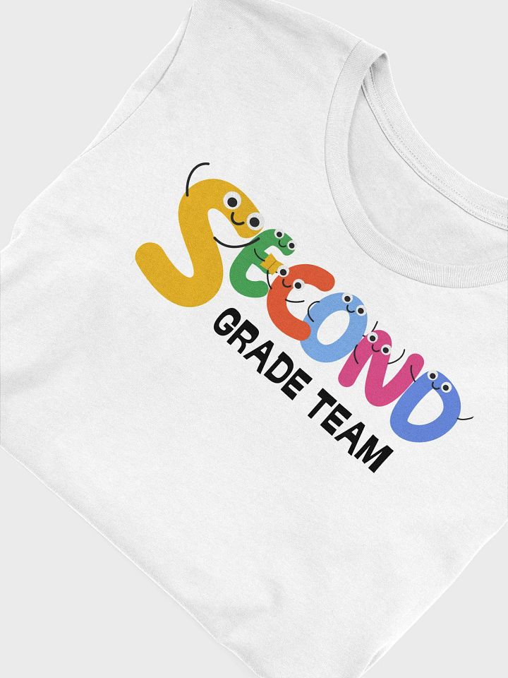 SECOND GRADE TEAM Cute Letter Characters T-Shirt product image (1)