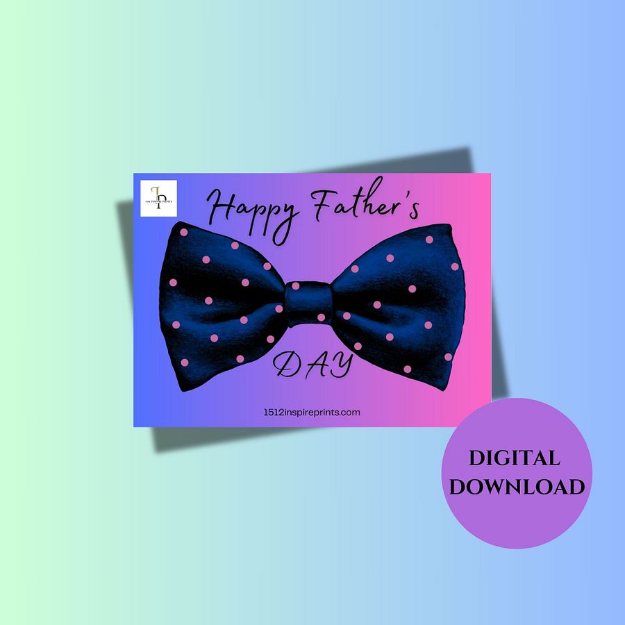 Father's Day Bow Tie E Card product image (1)