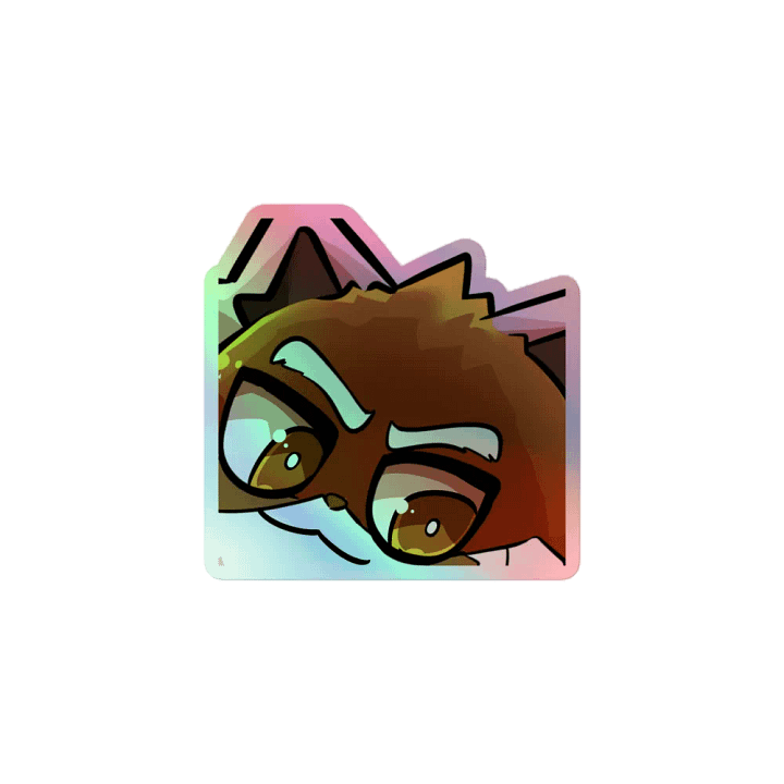 Holographic Smug Sticker product image (1)