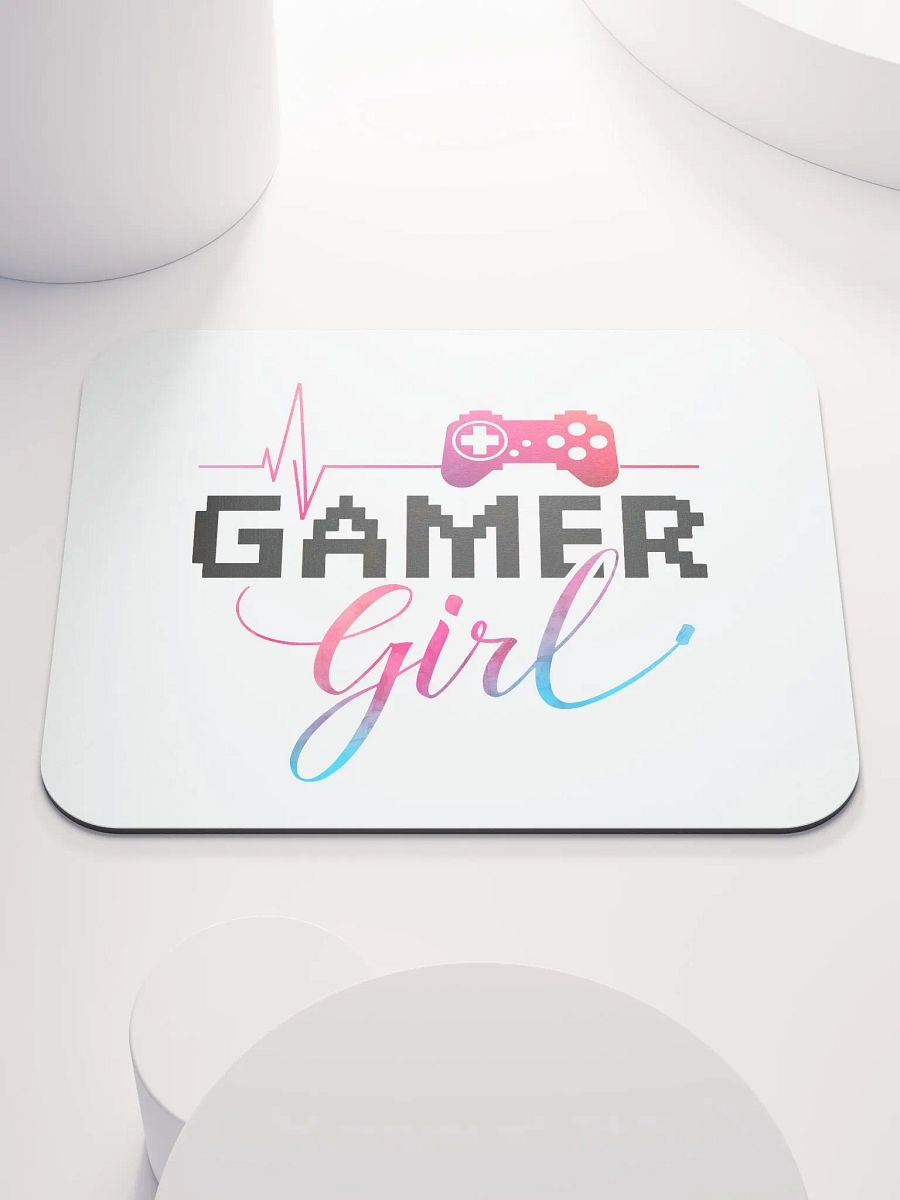 Heartbeat Gamer Girl Mouse Pad product image (1)