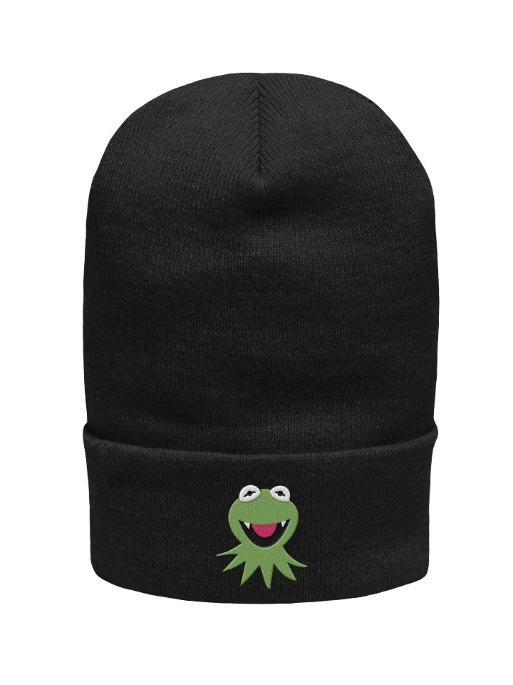 Vampire Kermit Green Beanie product image (1)
