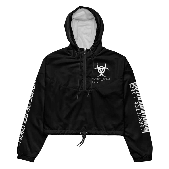 CYBERPUNK SYSTEM ERROR, GLITCH TECHWEAR, CROPPED WINDBREAKER product image (2)