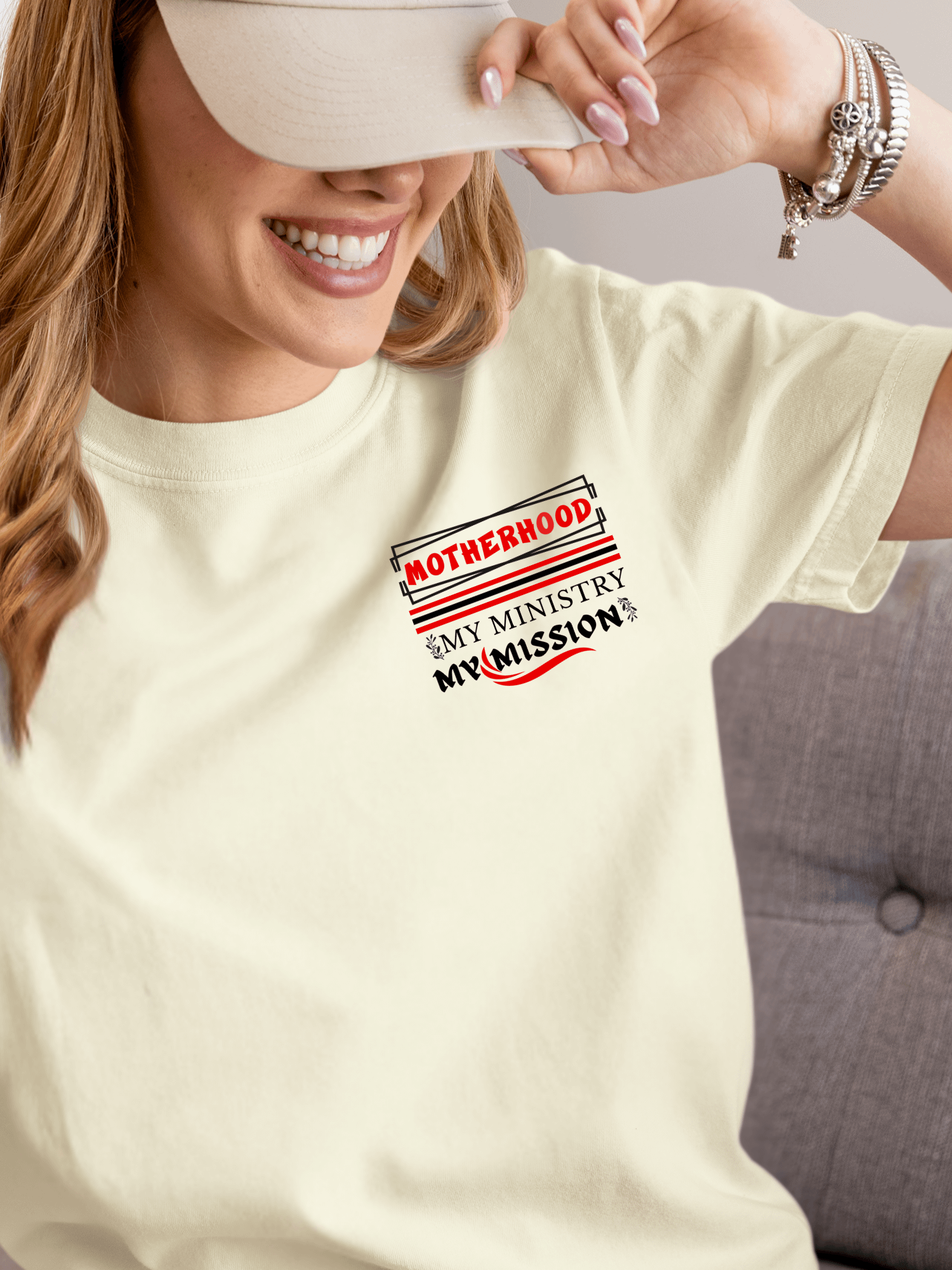 Motherhood Vibes, Comfort Colors T-shirt. product image (1)