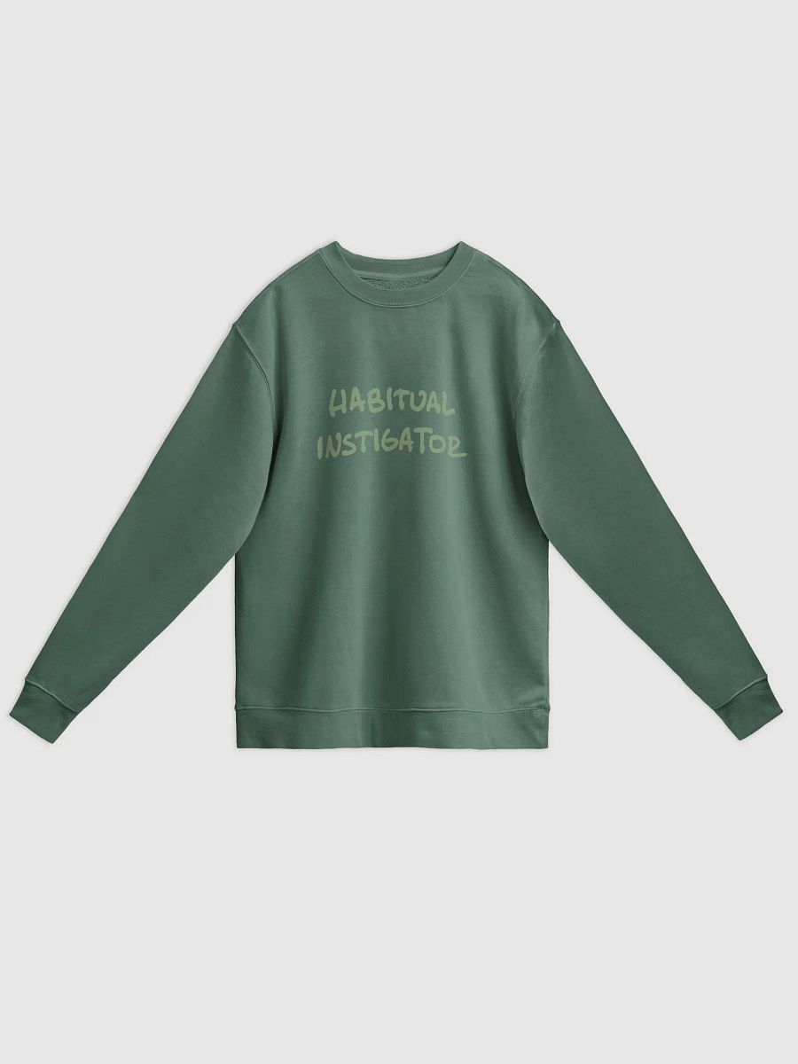 HABITUAL INSTIGATOR (sage design) printed pigment crewneck product image (6)