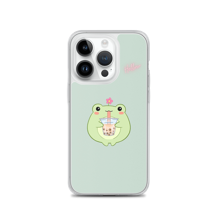 Froggy Bubble Tea iPhone Case product image (3)