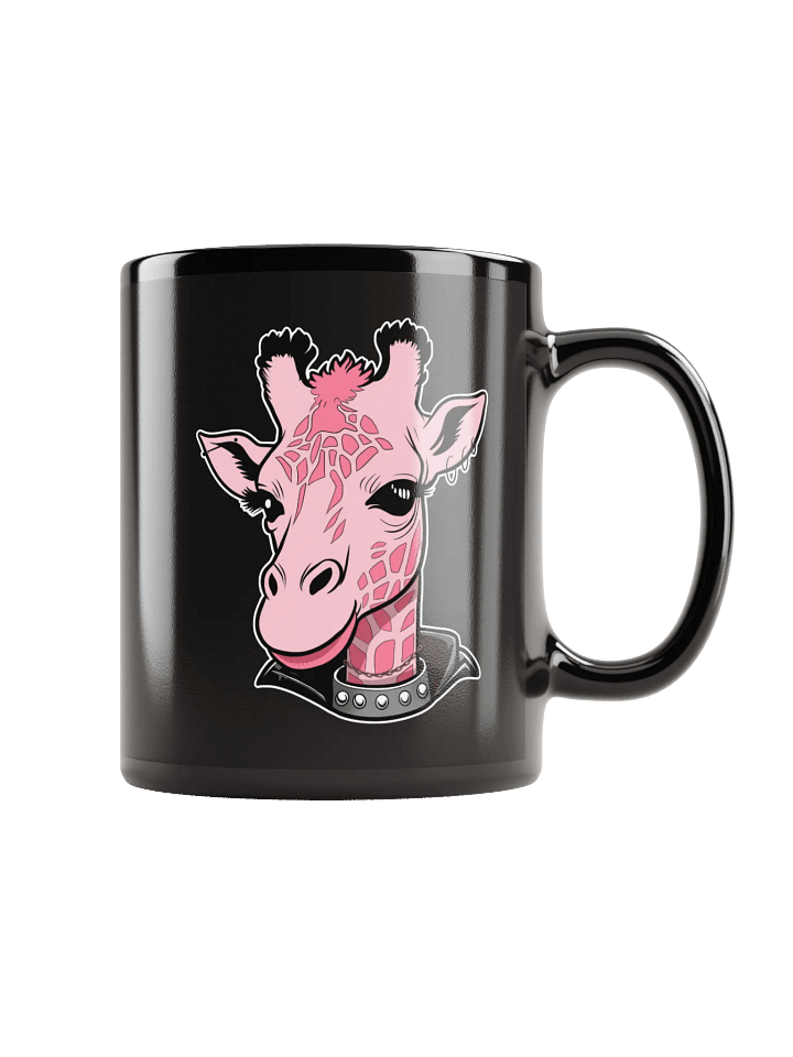 Gothic Safari Black Ceramic Mug - Giraffe product image (1)
