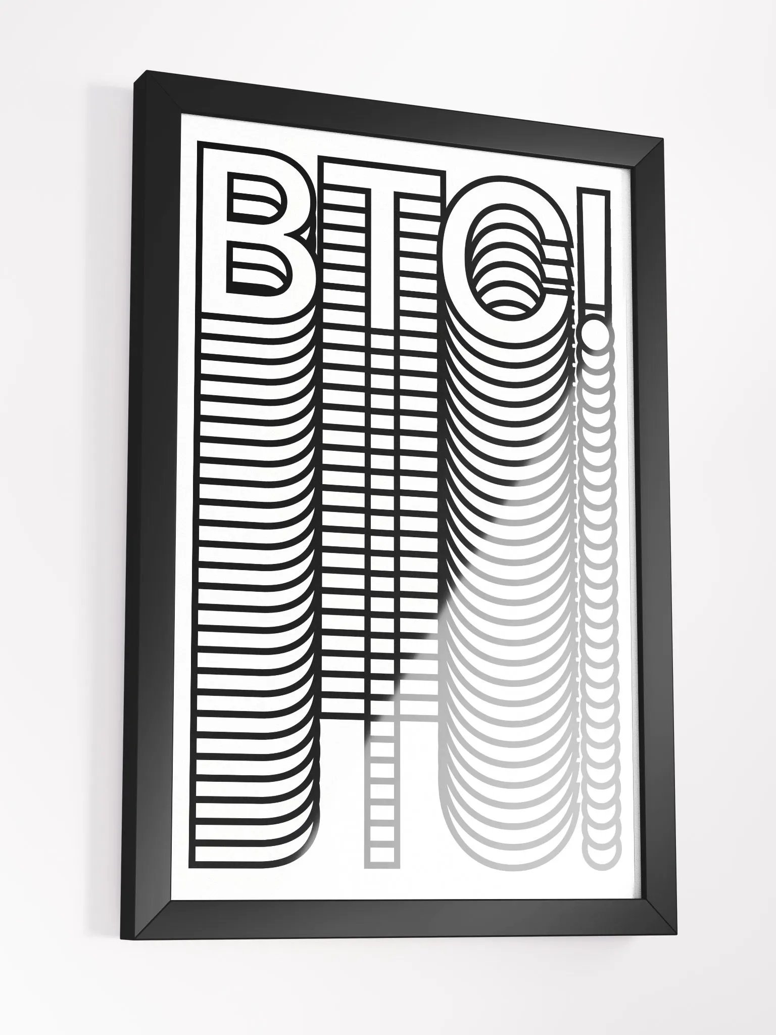 BTC! Stacks Poster [framed] product image (3)