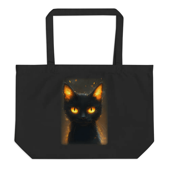 Shoulder bag with fire eyed cat product image (1)