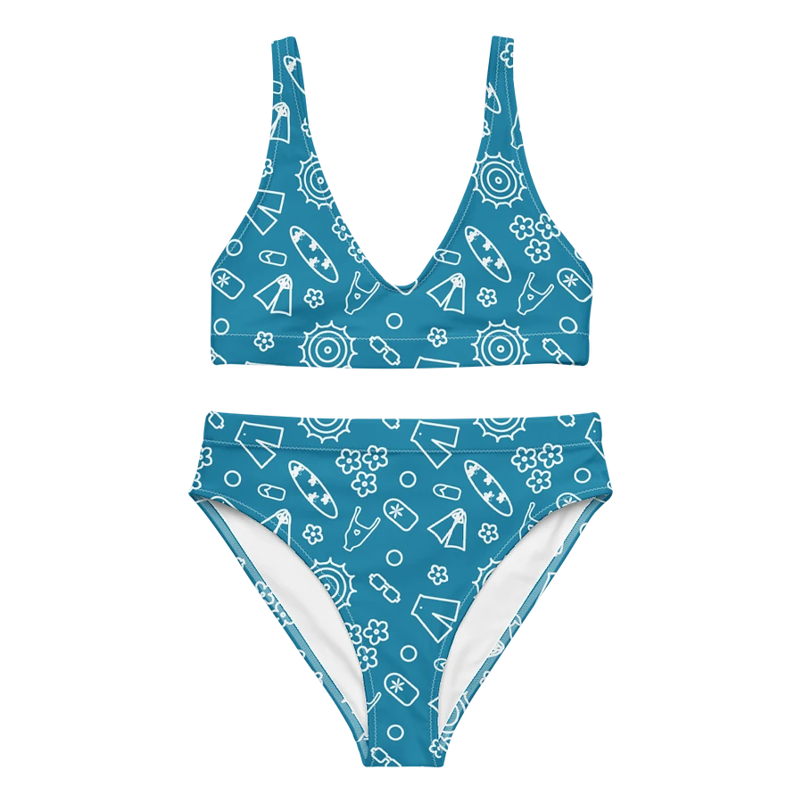 Beach Necessities Pattern High Waisted Bikini product image (9)