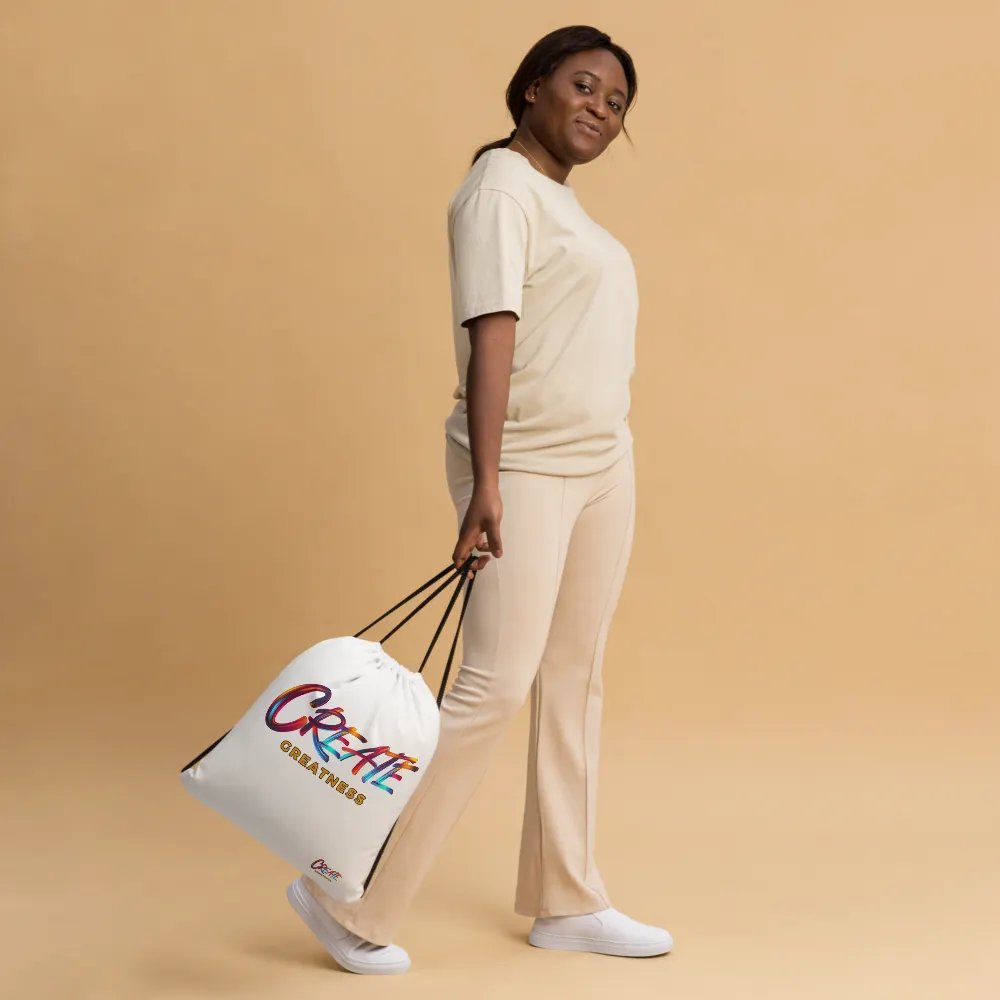 Create Greatness Full Print Drawstring Bag product image (3)