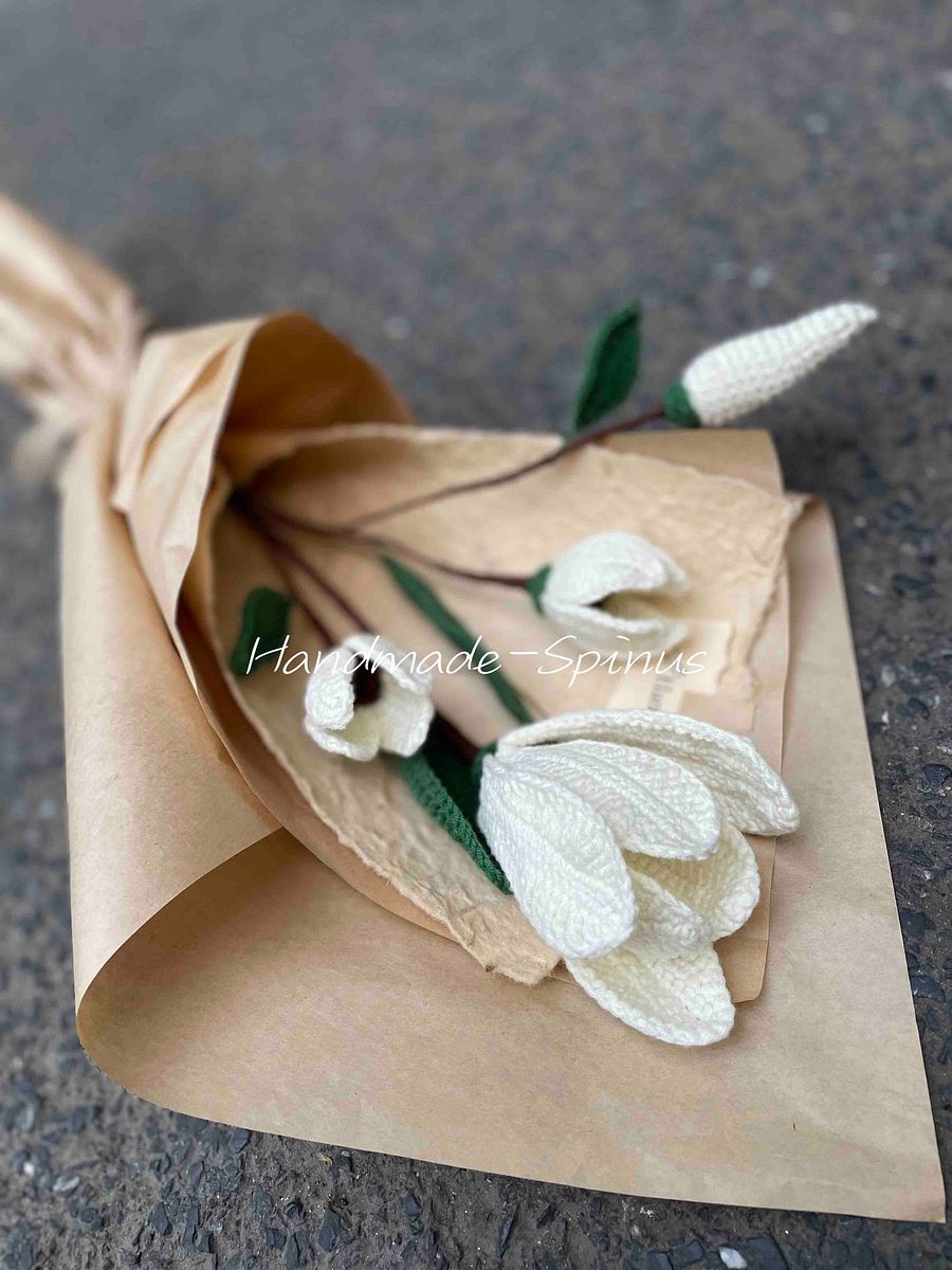 Magnolia Peaceful & Idyllic Crochet Knit Bouquet product image (5)
