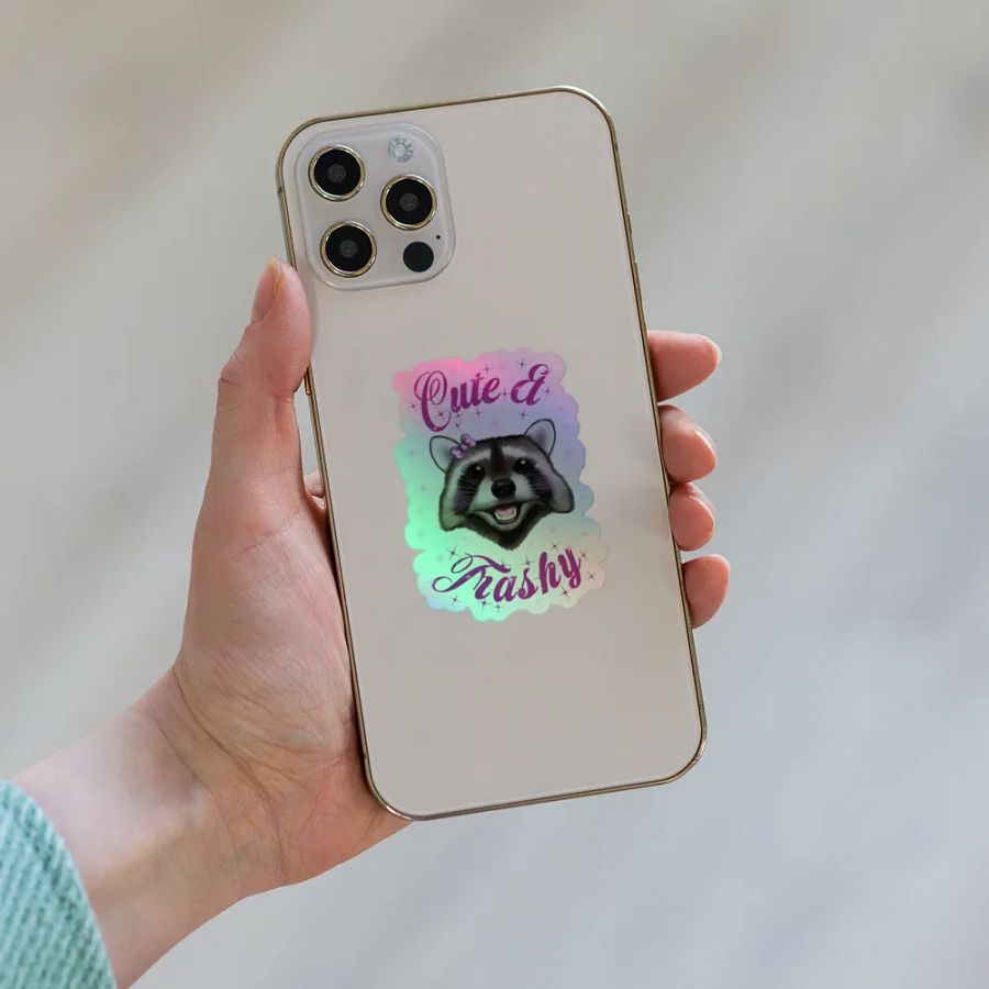 Cute & Trashy Holo Sticker product image (8)