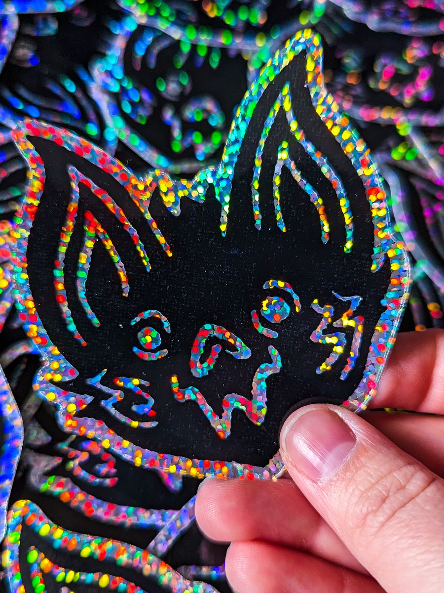 Glitter Bat Sticker product image (1)