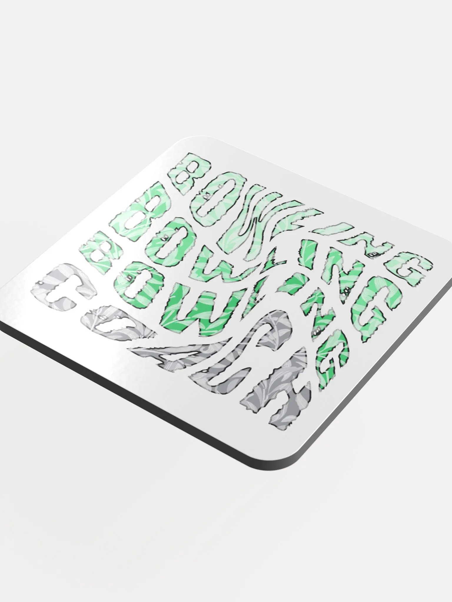 Bowling Coach Distorted Coaster Set product image (1)