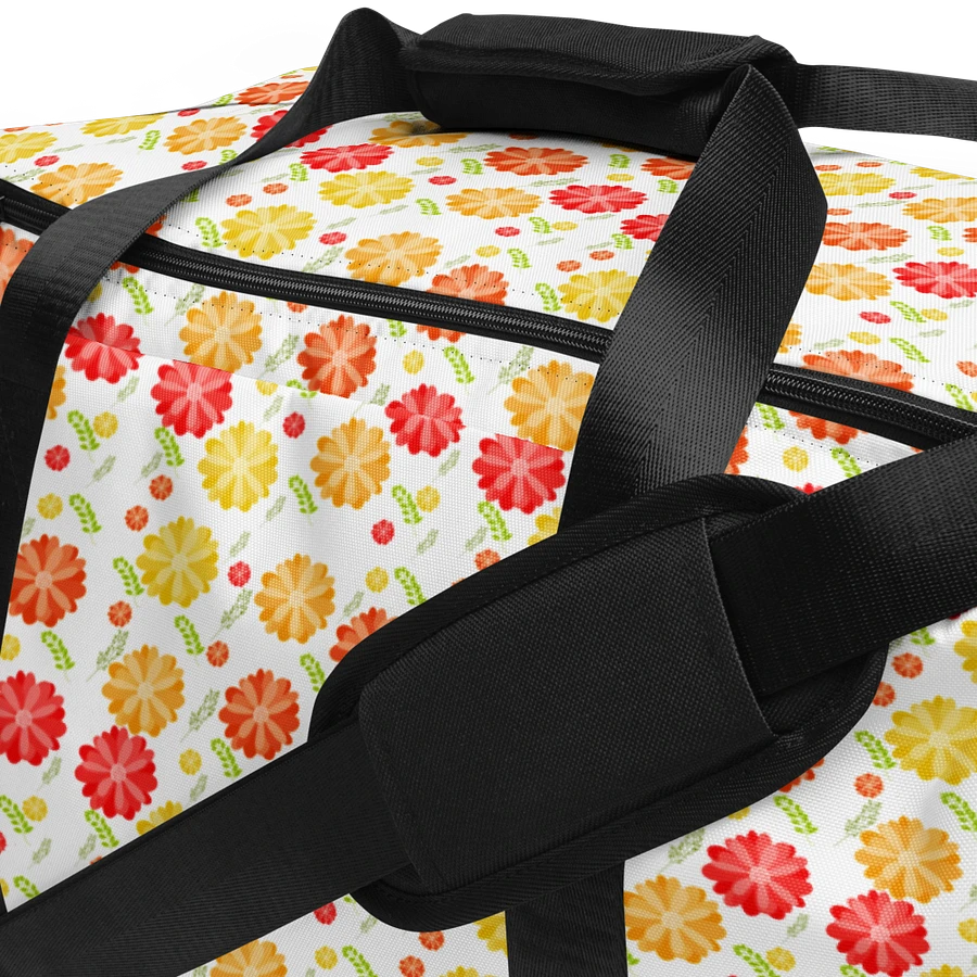 Orange Floral Large Holdall Bag product image (7)