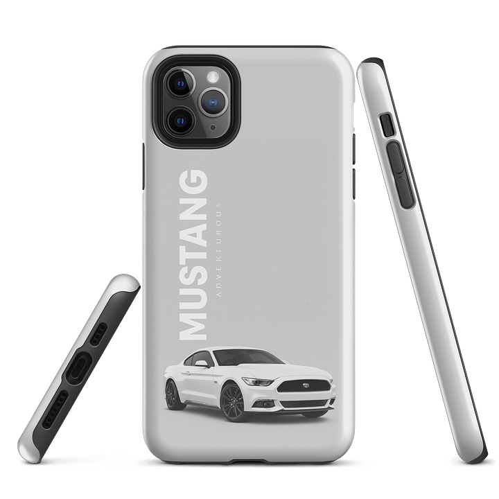 White Mustang Power – Adventurous iPhone Case product image (1)