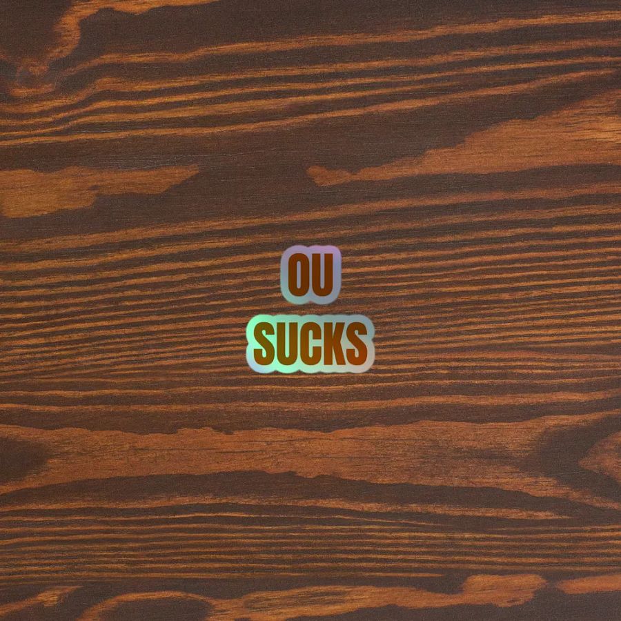 OU SUCKS Bold Slogan Sticker Sheet product image (5)