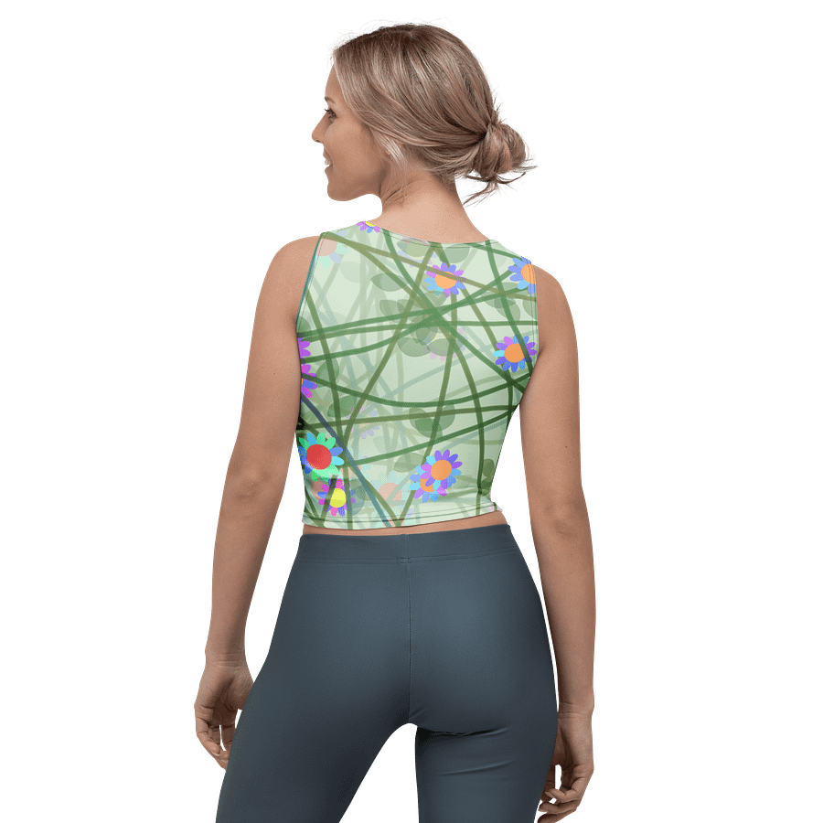 Vibrant Botanical Chaos Crop Top product image (2)