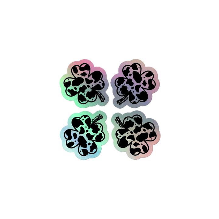 Holographic Clover Stickers product image (1)