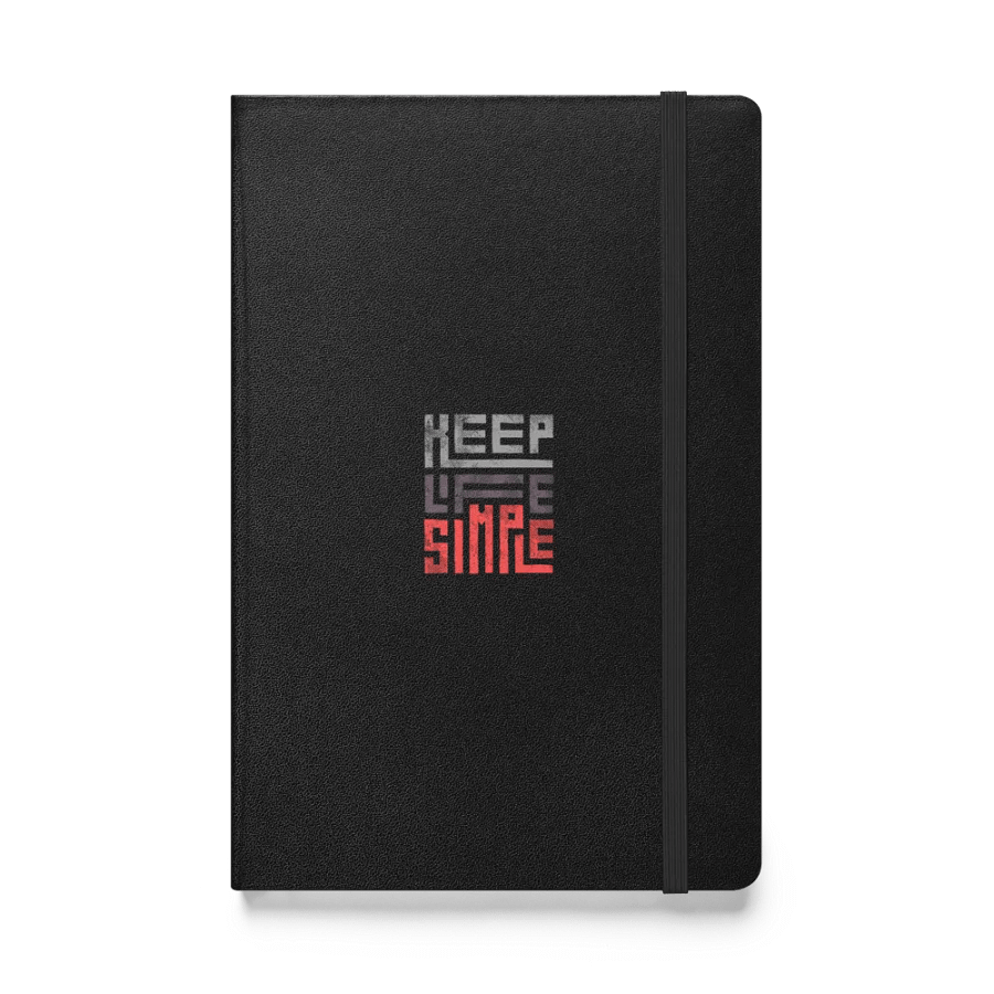 'Keep Life Simple' Hardcover Bound Notebook product image (1)