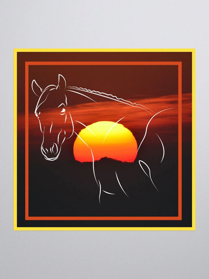 Sunset with Horse product image (1)